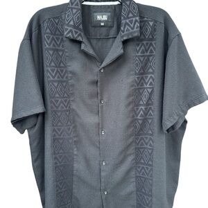 Malibu by Drill Cothing Men's 4X Dress Shirt Geometric Mesh Button Up